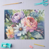 Hübsch Pastel Watercolor Florals Seidenpapier (Basteln)