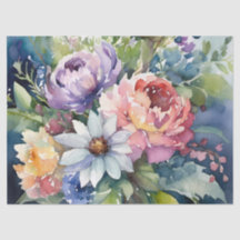 Hübsch Pastel Watercolor Florals
