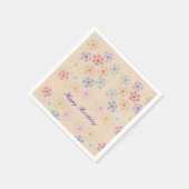 Hübsch Pastell Flower Paper Napkins Serviette (Ecke)