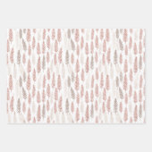 Hübsch Pastell Pink Weihnachten Geschenkpapier Set (Vorderseite)