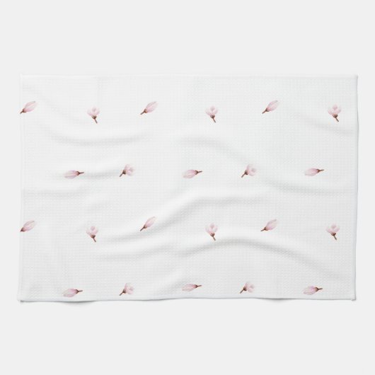 Hübsch Pastell Rosa Rose Geschirrtuch (Horizontal)