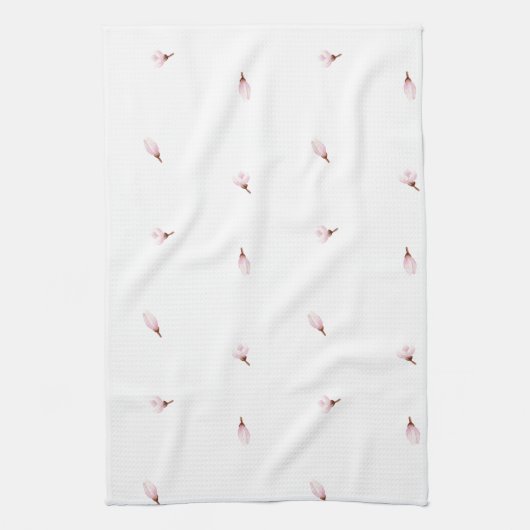 Hübsch Pastell Rosa Rose Geschirrtuch (Vertikal)