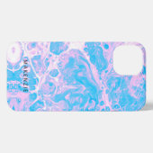 Hübsch pastellfarbene Farbe personalisiert iPhone iPhone Hülle (Rückseite (Horizontal))