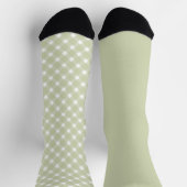 Hübsch Pastellgrün, ungerade Socken (Oben)