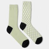 Hübsch Pastellgrün, ungerade Socken (Rechts)
