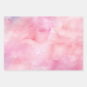 Hübsch Pastellrosa Wasserfarbe Geschenkpapier Set (Vorderseite)