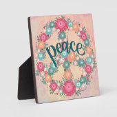 Hübsch Peace Floral Whimsical Inspiration Fotoplatte (Vorderseite)