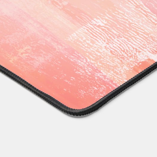 Hübsch Peach Abstrakt texturiert Schreibtischunterlage (Ecke)