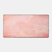 Hübsch Peach Abstrakt texturiert Schreibtischunterlage (Vorderseite)