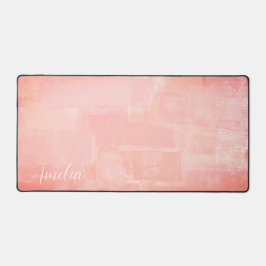 Hübsch Peach Abstrakt texturiert Schreibtischunterlage