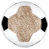 Hübsch Peach Brown Leopard Print Fußball (Gedreht)