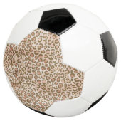 Hübsch Peach Brown Leopard Print Fußball (Dreiviertel)