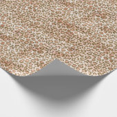 Hübsch Peach Brown Leopard Print Geschenkpapier (Ecke)