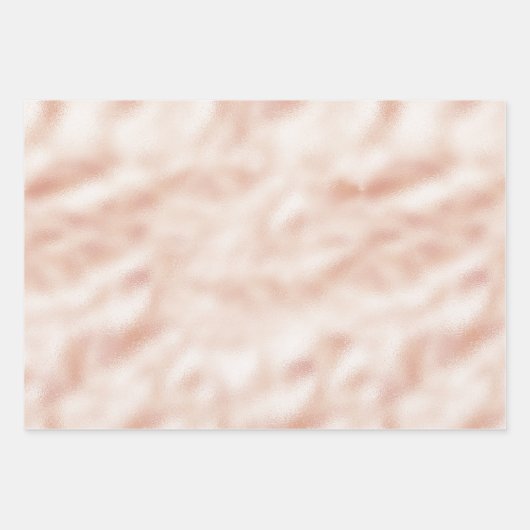 Hübsch Peach Brown Leopard Print Geschenkpapier Set (Vorderseite 3)