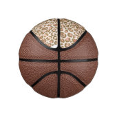 Hübsch Peach Brown Leopard Print Mini Basketball (Rechts)