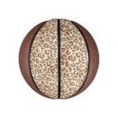 Hübsch Peach Brown Leopard Print Mini Basketball (Vertikal)
