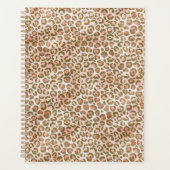 Hübsch Peach Brown Leopard Print Planer (Vorderseite)