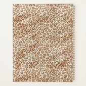 Hübsch Peach Brown Leopard Print Planer (Rückseite)