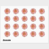 Hübsch Peach Gerber Daisy Sticker (Blatt)