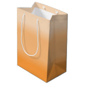Hübsch Peach Ombre Mittlere Geschenktüte (Rückseite Schrägansicht)