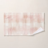 Hübsch Peach Pink Creme Kariert Badhandtuch Set (Handtuch)