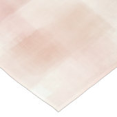 Hübsch Peach Pink Creme Kariert Tischdecke (Schrägansicht)