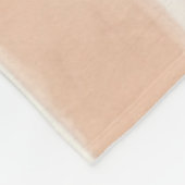 Hübsch Peach Pink Creme Streifen Fleecedecke (Ecke)
