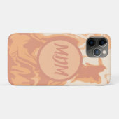 Hübsch Peach-Wirbel Case-Mate iPhone Hülle (Rückseite (Horizontal))