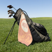 Hübsch Peach-Wirbel Golfhandtuch (Gras)