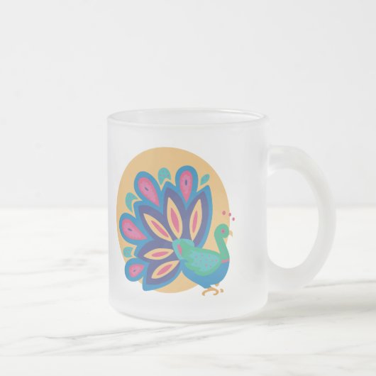 Hübsch Peacock One Mattglastasse (Rechts)