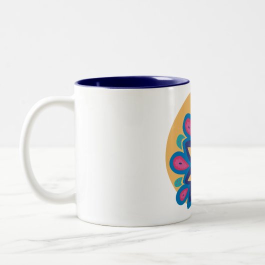 Hübsch Peacock One Zweifarbige Tasse (Links)