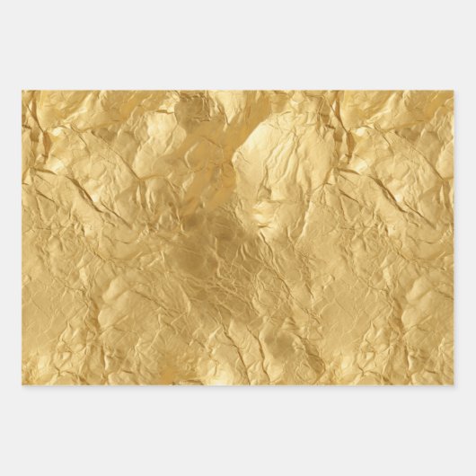 Hübsch Peacock Pink Gold Glam Geschenkpapier Set (Vorderseite 2)