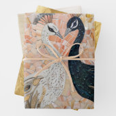 Hübsch Peacock Pink Gold Glam Geschenkpapier Set (Beispiel)