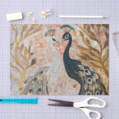 Hübsch Peacock Pink Gold Glam Seidenpapier (Handwerk)