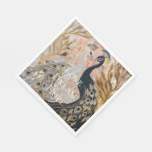 Hübsch Peacock Pink Gold Glam Serviette (Ecke)