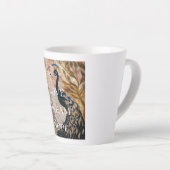 Hübsch Peacock Pink Gold Weihnachten Milchtasse (Rechte Ecke)