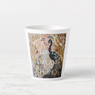 Hübsch Peacock Pink Gold Weihnachten Milchtasse