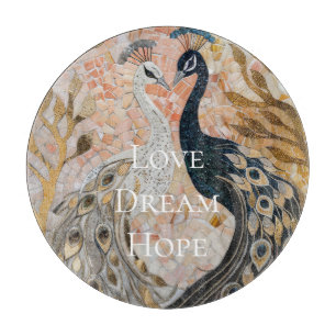 Hübsch Peacock Pink Gold Weihnachten Schneidebrett