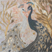 Hübsch Peacocks Gold Glam Aufkleber (Vorderseite)