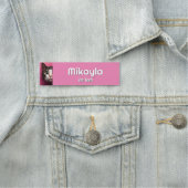 Hübsch Peeking Kitty Vet Namensschild (Beispiel)