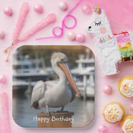 hübsch Pelican Pappteller (Party)