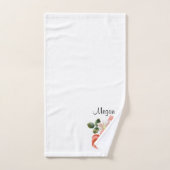 Hübsch Peonies Floral Personal Badhandtuch Set (Handtuch)