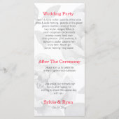 Hübsch Peonies Moderne Hochzeitsprogramme für Flor Programm (Rückseite)