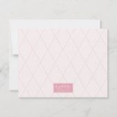 Hübsch Peony Personalisiert Stationery Mitteilungskarte (Rückseite)