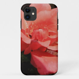 Hübsch Pfirsiche Rosa Rose iPhone 11 Hülle