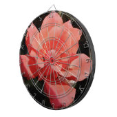 Hübsch Pfirsiche Rosa Rose Dartscheibe (Vorderseite rechts)