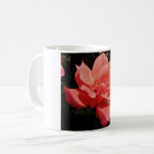 Hübsch Pfirsiche Rosa Rose Kaffeetasse (Vorderseite Links)