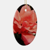 Hübsch Pfirsiche Rosa Rose Keramik Ornament (Rechts)