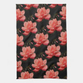 Hübsch Pfirsiche Rosa Rose Küchentuch (Vertikal)