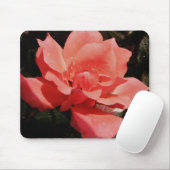 Hübsch Pfirsiche Rosa Rose Mousepad (Mit Mouse)